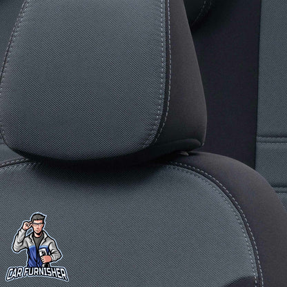 Fiat Stilo Seat Covers Original Jacquard Design Smoked Black Jacquard Fabric