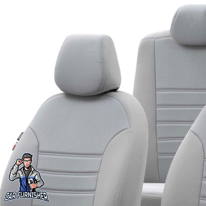 Fiat Stilo Seat Covers Original Jacquard Design Light Gray Jacquard Fabric