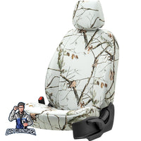 Thumbnail for Ford C-Max Seat Covers Camouflage Waterproof Design Arctic Camo Waterproof Fabric