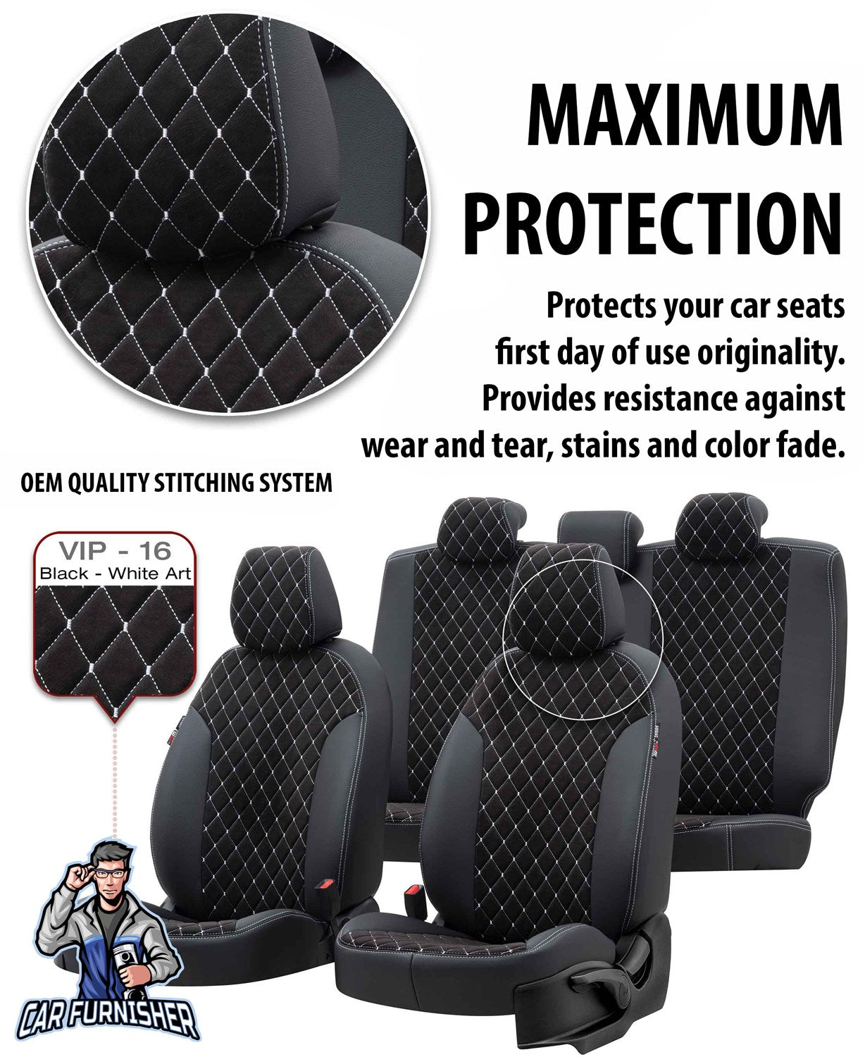 Opel Grandland X Car Seat Covers 2017-2023 Madrid Feather Dark Gray Full Set (5 Seats + Handrest) Leather & Foal Feather