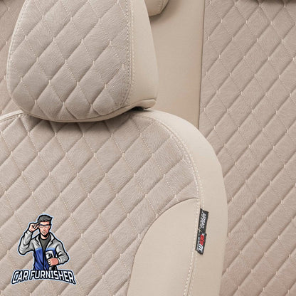 Suzuki S-Cross Car Seat Covers 2013-2018 Madrid Foal Feather Beige Leather & Foal Feather