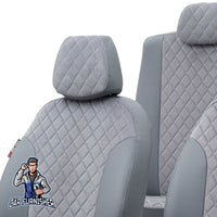 Thumbnail for Ssangyong Korando Seat Covers Madrid Foal Feather Design Smoked Leather & Foal Feather