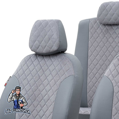 Mercedes CLA Seat Covers Tokyo Foal Feather Design Smoked Leather & Foal Feather