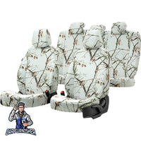 Thumbnail for Peugeot Bipper Seat Covers Camouflage Waterproof Design Arctic Camo Waterproof Fabric