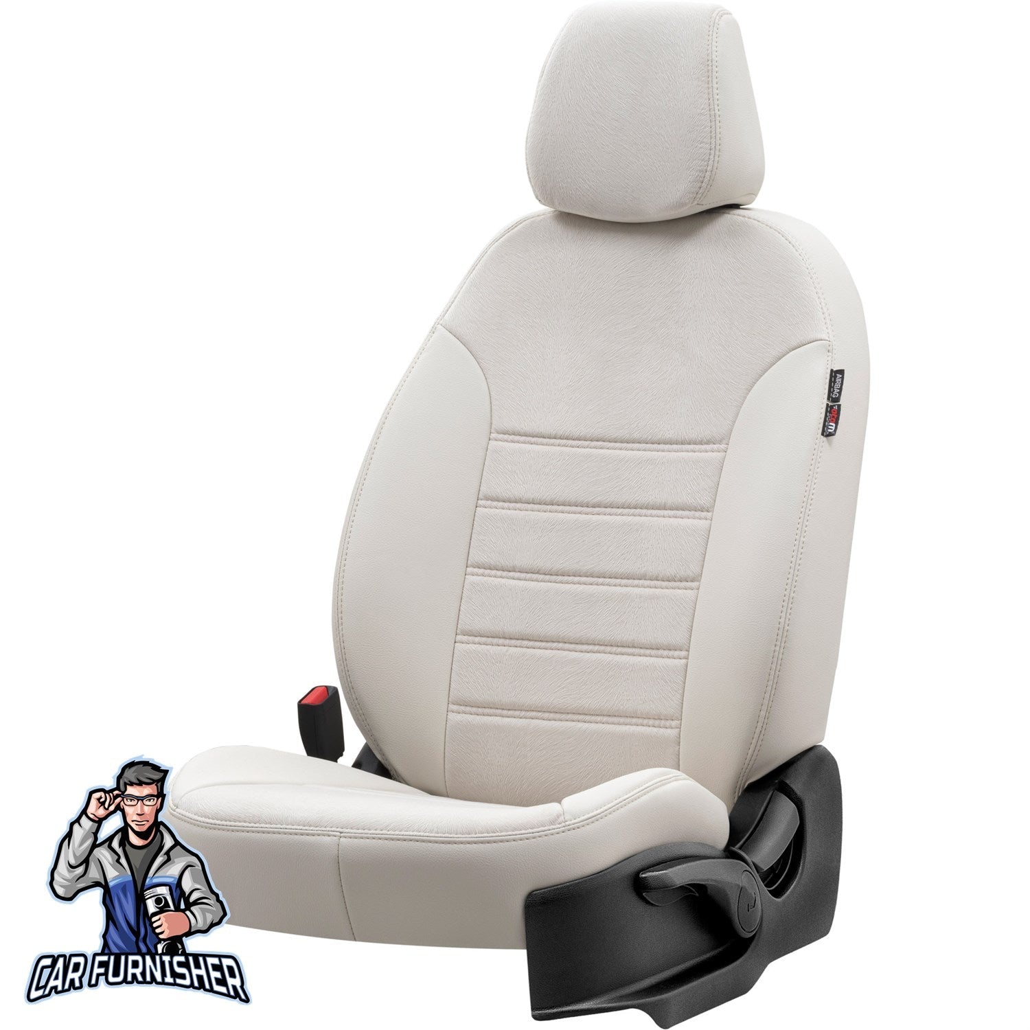 Opel Movano Car Seat Covers 2010-2019 London Design Ivory Leather & Fabric