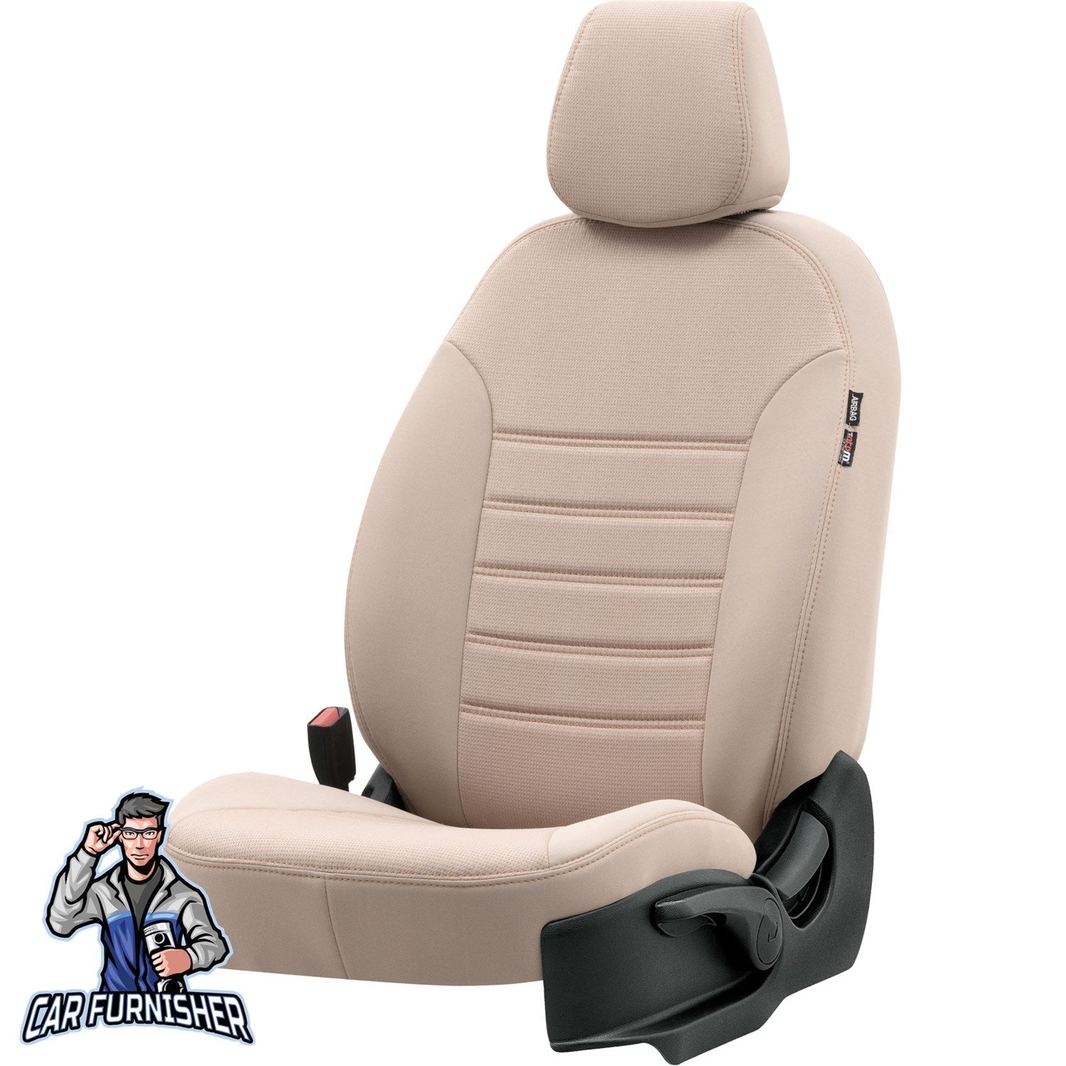 Skoda Octavia Car Seat Covers 1999-2023 Original Design Beige Full Set (5 Seats + Handrest) Fabric