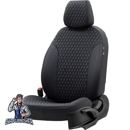 Proton Gen-2 Seat Covers Amsterdam Leather Design Black Leather
