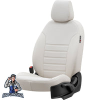 Thumbnail for Jeep Wrangler Seat Covers New York Leather Design Ivory Leather