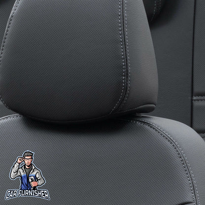Mercedes Atego Seat Covers Istanbul Leather Design Black Leather