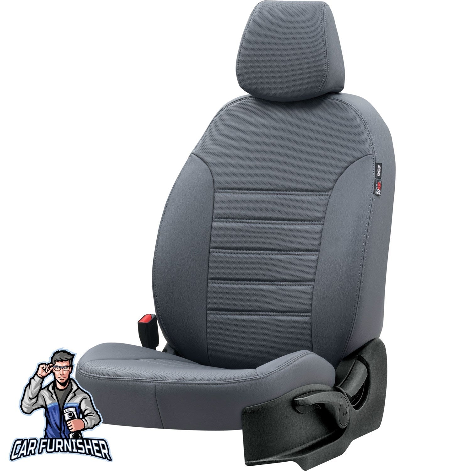 Skoda Superb Car Seat Covers 2002-2023 New York Design Smoked Full Set (5 Seats + Handrest) Leather & Fabric