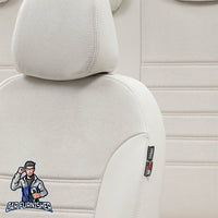 Thumbnail for Jeep Renegade Seat Covers London Foal Feather Design Ivory Leather & Foal Feather