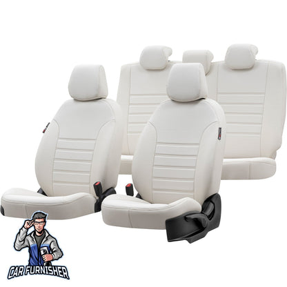 Seat Arona Seat Covers Istanbul Leather Design Ivory Leather