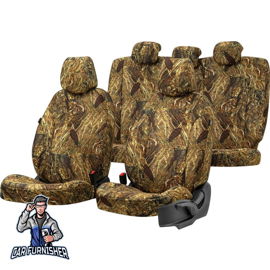 Skoda Yeti Seat Covers Camouflage Waterproof Design Kalahari Camo Waterproof Fabric