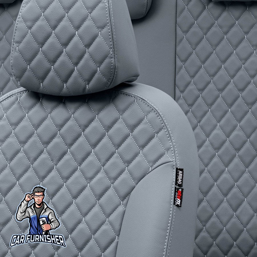 Opel Vivaro Car Seat Covers 2001-2023 Madrid Design Smoked Full Leather