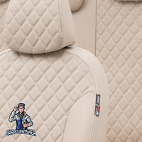Thumbnail for Mitsubishi Colt Seat Covers Madrid Leather Design Beige Leather