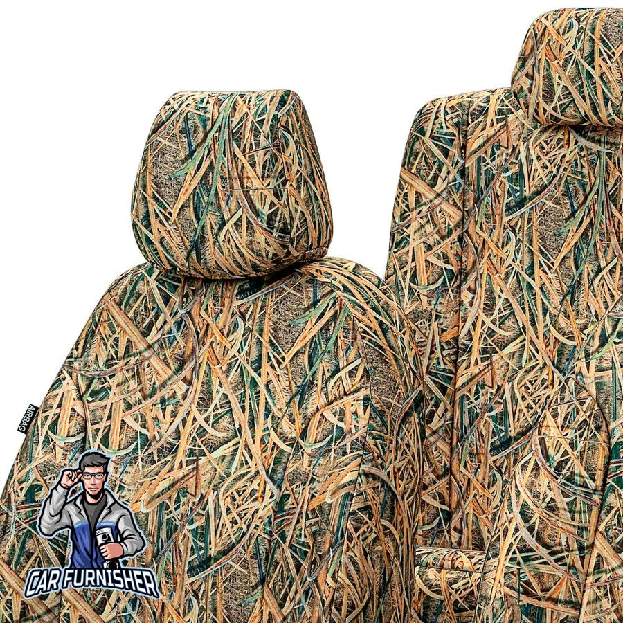 Renault Tailant Car Seat Covers 2021-2023 Camouflage Design Mojave Camo Full Set (5 Seats + Handrest) Fabric