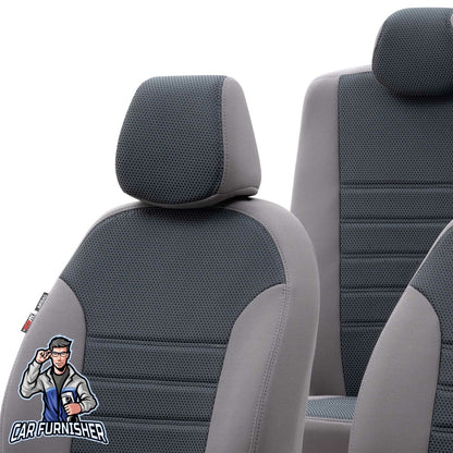 Peugeot 307 Seat Covers Original Jacquard Design Smoked Jacquard Fabric