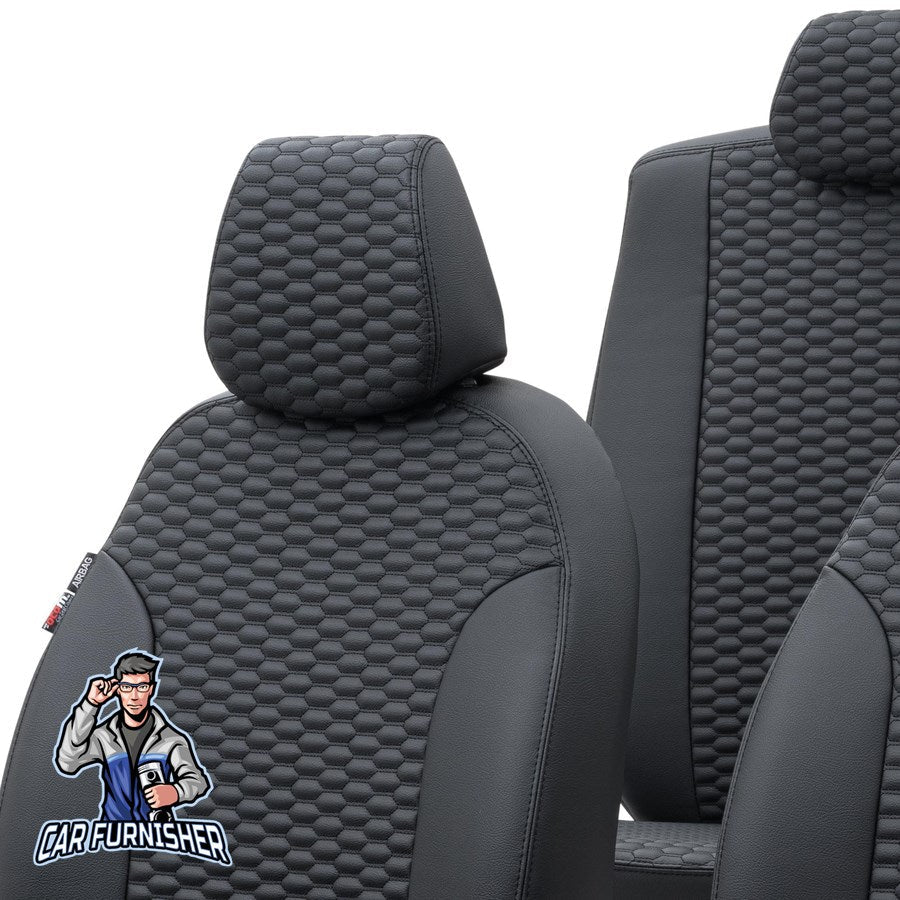 Renault Talisman Car Seat Covers 2016-2023 Tokyo Design Black Full Set (5 Seats + Handrest) Full Leather