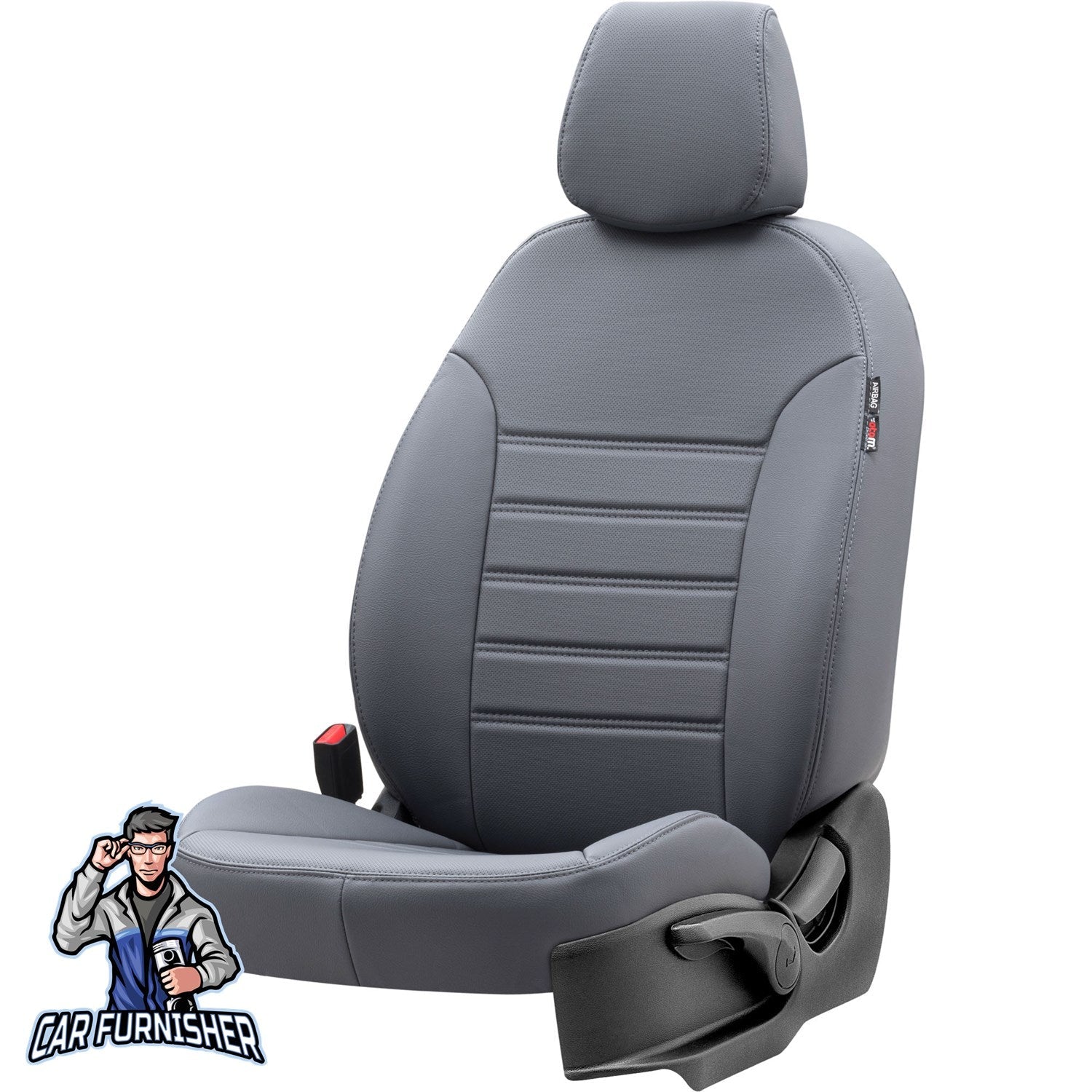 Mitsubishi Outlander Car Seat Covers 2012-2023 Istanbul Design Smoked Leather & Fabric