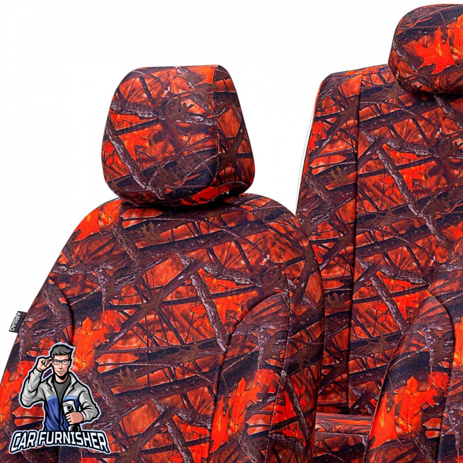 Nissan Juke Car Seat Covers 2010-2023 Camouflage Design Sahara Camo Full Set (5 Seats + Handrest) Fabric