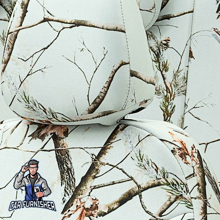 Skoda Yeti Seat Covers Camouflage Waterproof Design Arctic Camo Waterproof Fabric