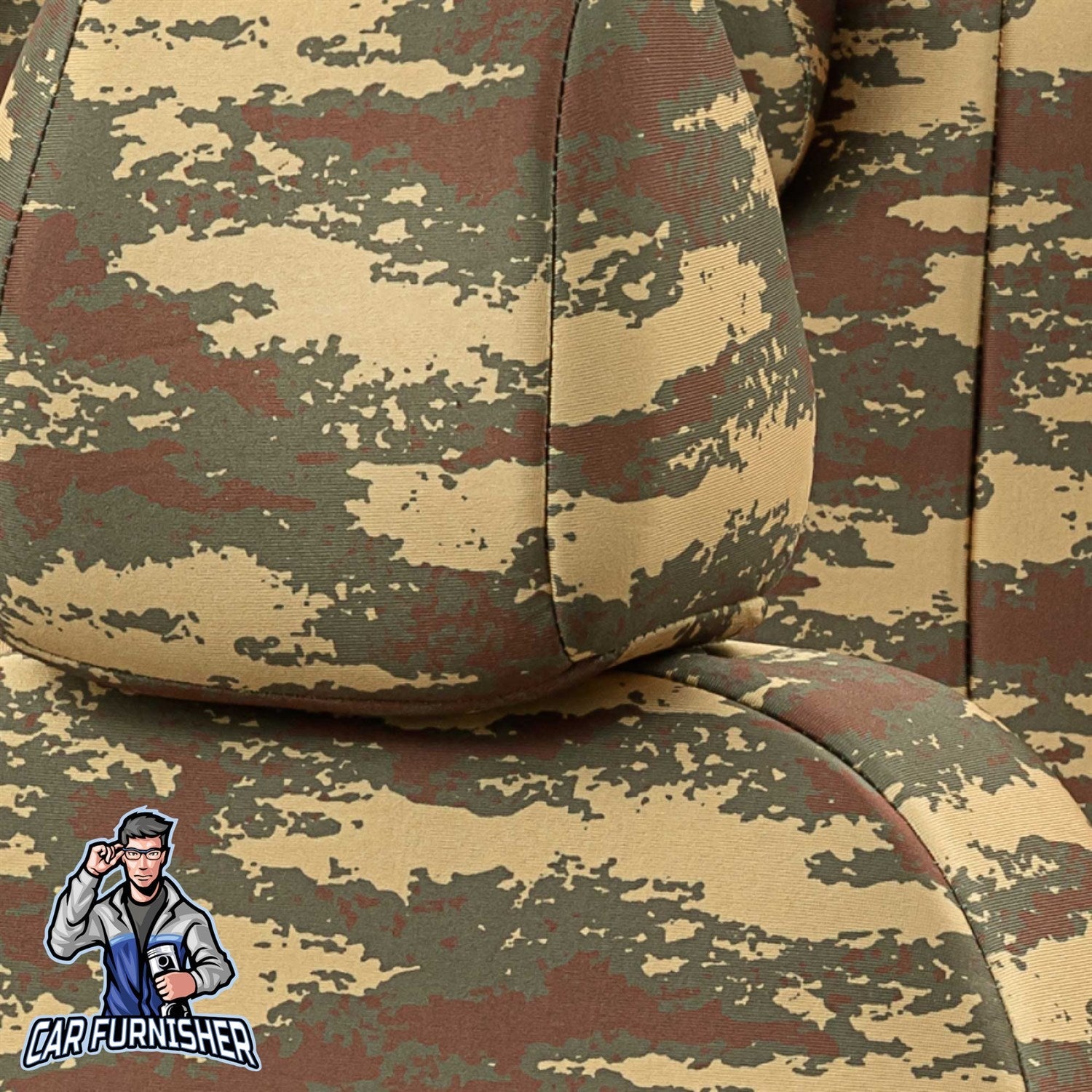 Man TGE Seat Covers Camouflage Waterproof Design Sierra Camo Waterproof Fabric