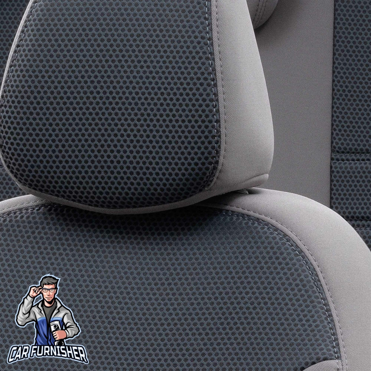 Skoda Citigo Seat Covers Original Jacquard Design Smoked Jacquard Fabric