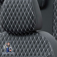 Thumbnail for Skoda Citigo Seat Covers Amsterdam Leather Design Dark Gray Leather