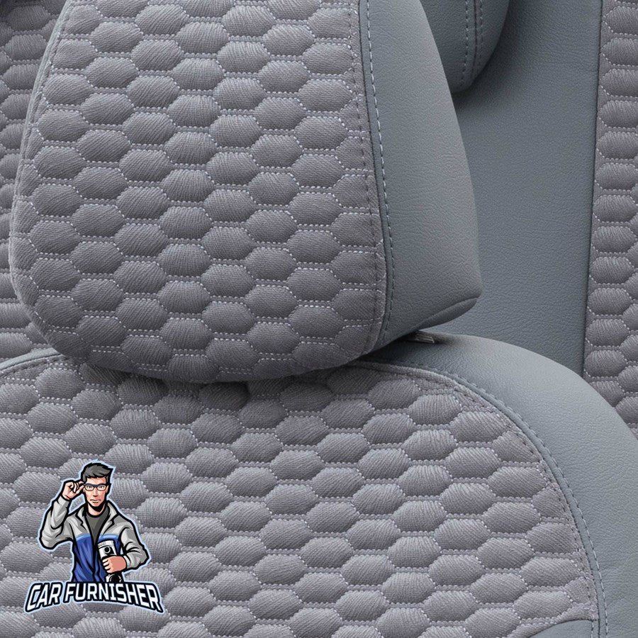 Mercedes X-Class Seat Covers Tokyo Foal Feather Design Smoked Leather & Foal Feather