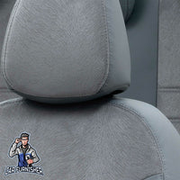 Thumbnail for Renault Safrane Seat Covers London Foal Feather Design Smoked Leather & Foal Feather