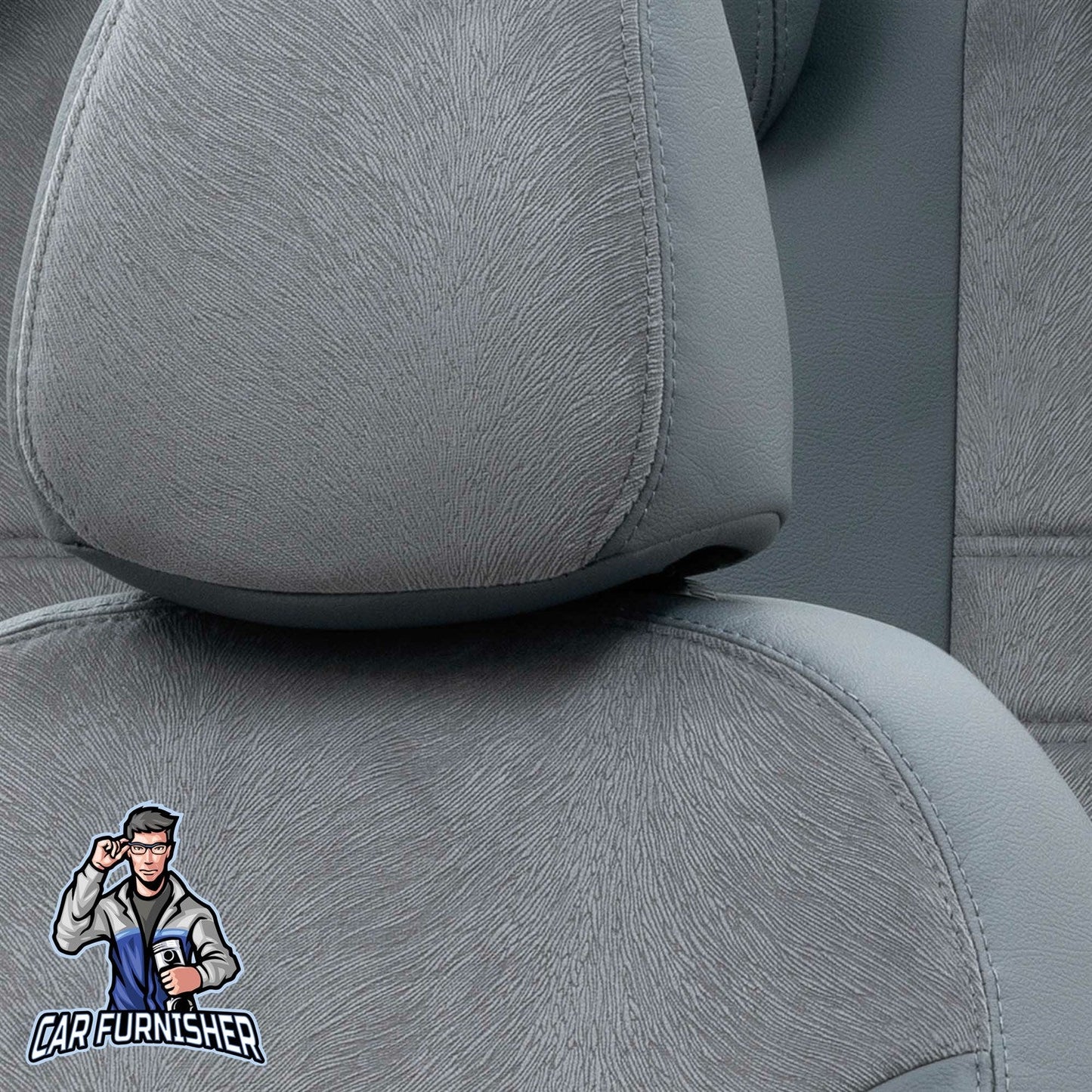 Kia Sorento Seat Covers London Foal Feather Design Smoked Leather & Foal Feather