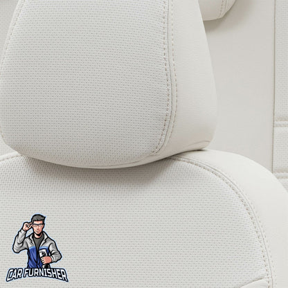 Renault Trafic Seat Covers New York Leather Design Ivory Leather