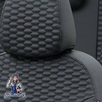 Thumbnail for Jeep Wrangler Seat Covers Tokyo Leather Design Black Leather