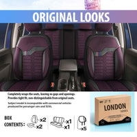 Thumbnail for Car Seat Cover Set - London Design