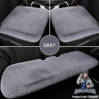 Thumbnail for Plush Car Seat Cushion (4 Colors) | Warm | Winter Use Gray Fabric