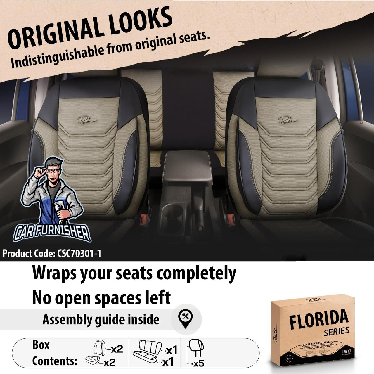 Car Seat Cover Set - Florida Design