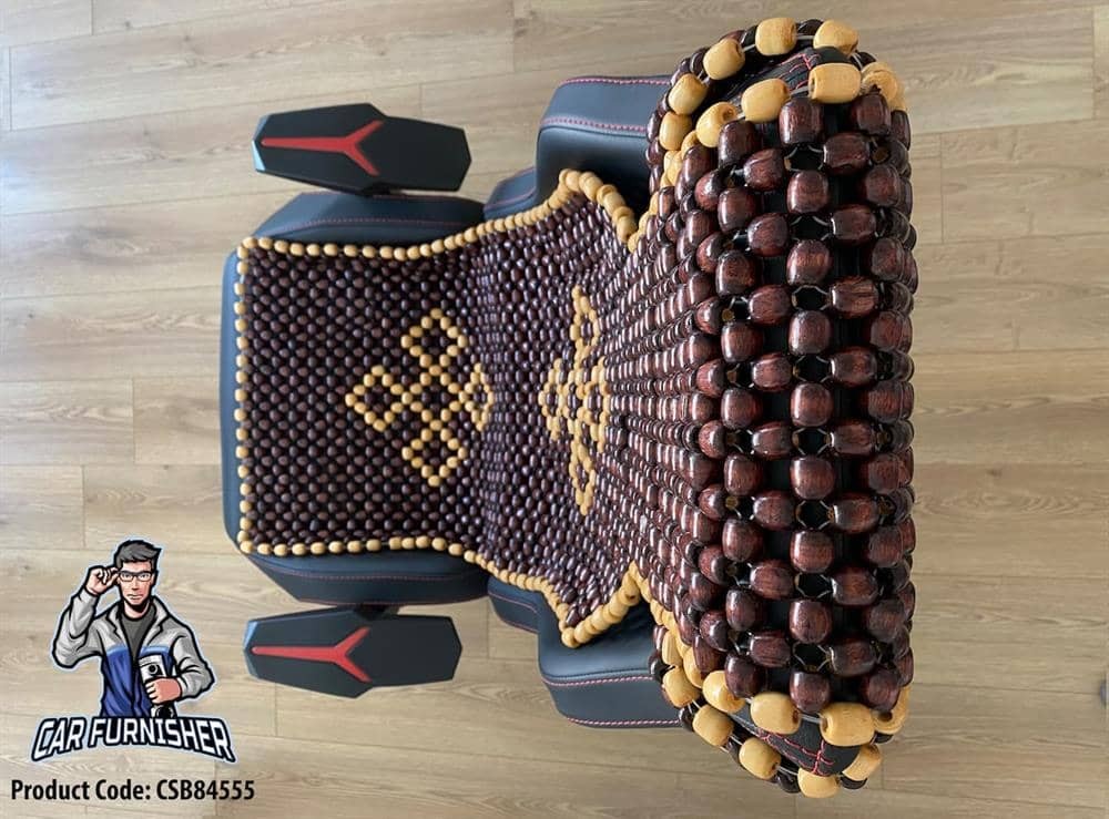 Real Wood Beaded Car Seat Cover